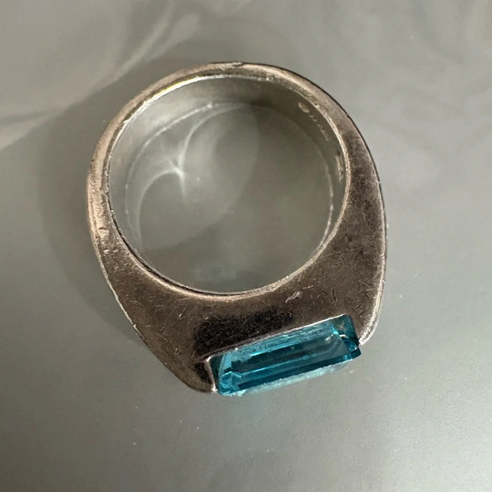 Sterling Silver Blue Topaz Ring